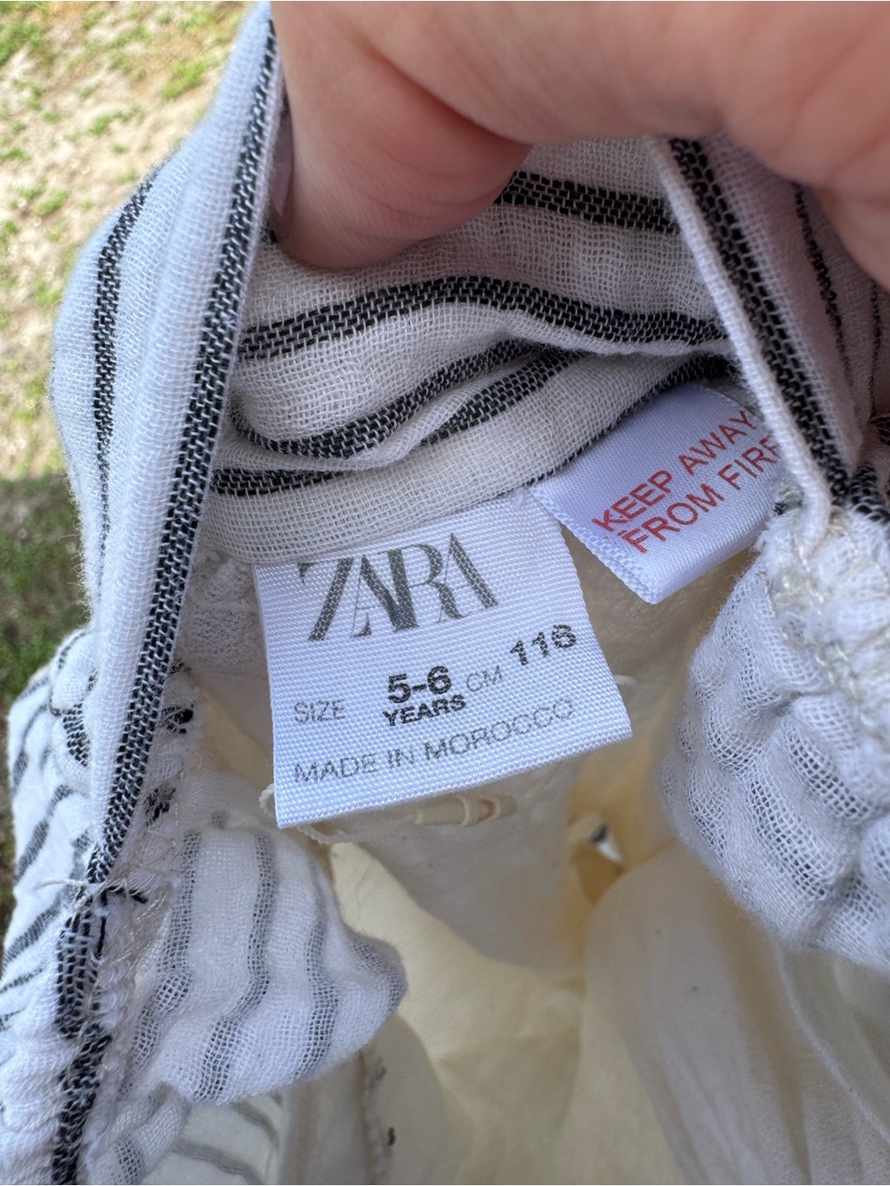 Zara Girls Cream Summer Dress - Picture 3 of 3